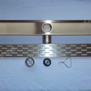 Лентов сифон Inox Style 1185-80-80 решетка правоъгълници Изцяло метален