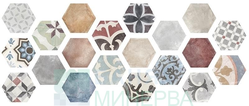 HEXA Marakesh ITT CERAMIC шестоъгълен гранитогрес 23*27 - Image 4