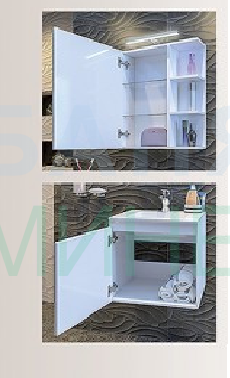 TRIANO ИЗИ 45 см PVC МЕБЕЛ ЗА БАНЯ комплект - Image 3