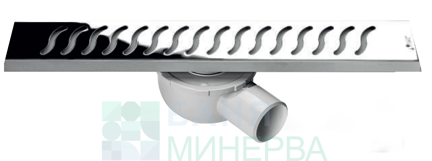 Линеен сифон MIRA-60 см. решетка Вълни