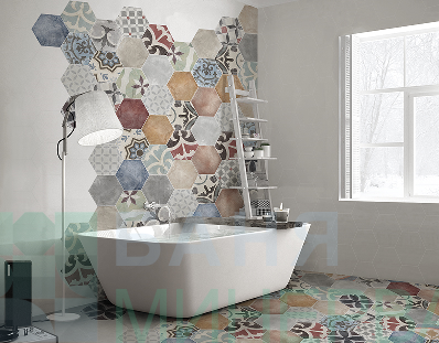 HEXA Marakesh ITT CERAMIC шестоъгълен гранитогрес 23*27