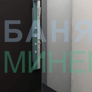 Параван Статик 80-190 см Прозрачно стъкло 6 мм с държач