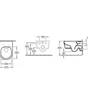 Villeroy & Boch AVENTO 5656RS01 Тоалетна чиния с бавно падащ капак