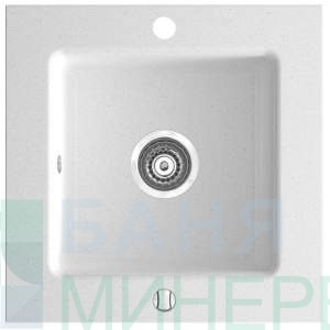 Гранитна мивка 50х50х20см. KIZZ DRG50/50W