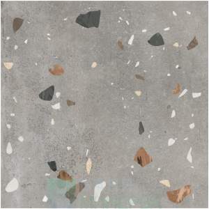 Terrazzo Dark Grey Matt Rect 60-60 Гранитогрес