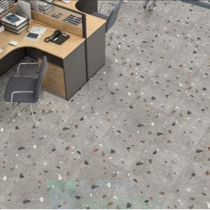 Terrazzo Dark Grey Matt Rect 60-60 Гранитогрес