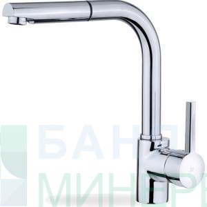 TEKA ARES K 938 PULL OUT Хром кухненски смесител