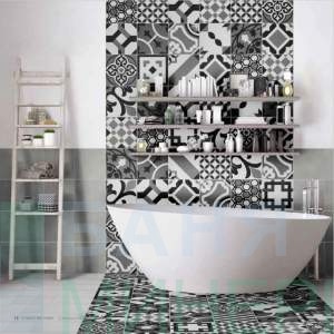 CEMENTINA PAINT BLACK-WHITE 20-20 гранитогрес