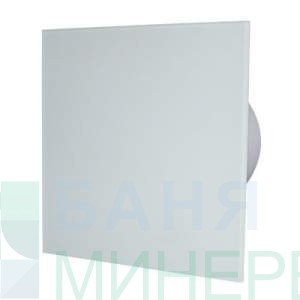 Вентилатор за баня с бяло право стъкло MM-P 06 8466 Ф-100 105m3/h MMOTORS БЪЛГАРИЯ