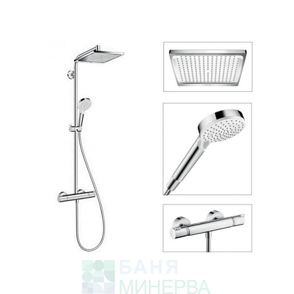 HANSGROHE 27271000 CROMETTA E240 ДУШ СИСТЕМА С ТЕРМОСТАТ - Image 3