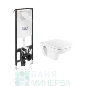 ROCA Active One A89006002E Структура със стенна тоалетна Debba Square rimless