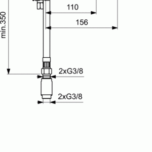 CERAPLAN III B0769 IDEALSTANDARD СМЕСИТЕЛ СТОЯЩ ЗА ВАНА-ДУШ