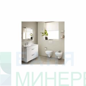 ROCA DEBBA SQUARE RIMLESS стенна тоалетна без ръб Бавно падаща дъска
