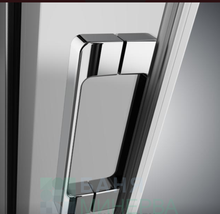 Параван за баня BELLA W1 150-195 Прозрачно стъкло - Image 3