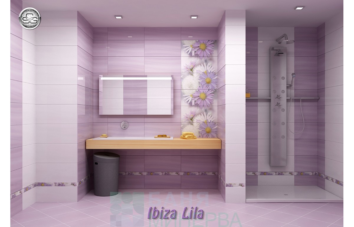 БАНЯ IBIZA LILA/ фаянс Ibiza Blanco 27×60 - Image 2