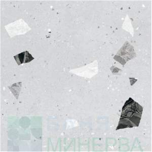 Terrazzo Grey Matt Rect 60-60 Гранитогрес
