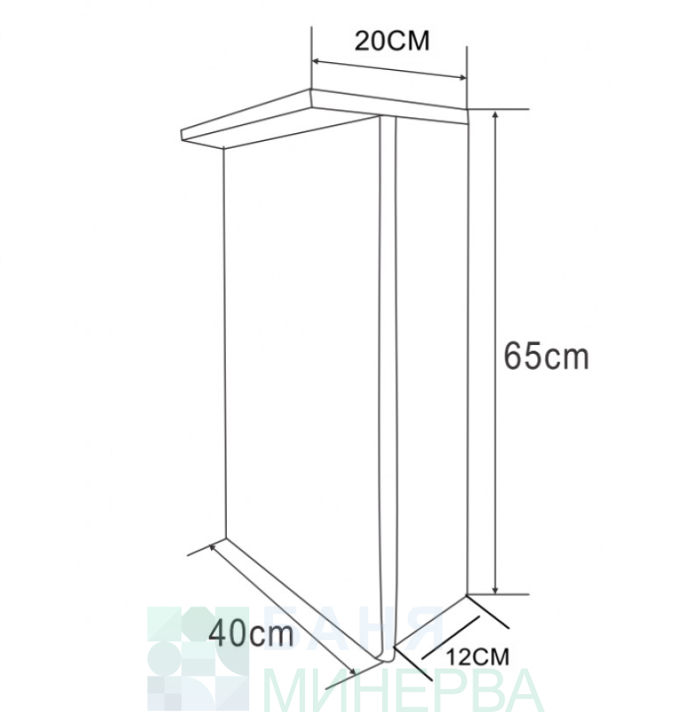 ICMC 1040 - 65 LED Шкаф Огледало Interceramic - Image 2