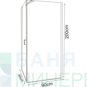 ICL 157 90 L NEW Душ кабина с една отваряема врата