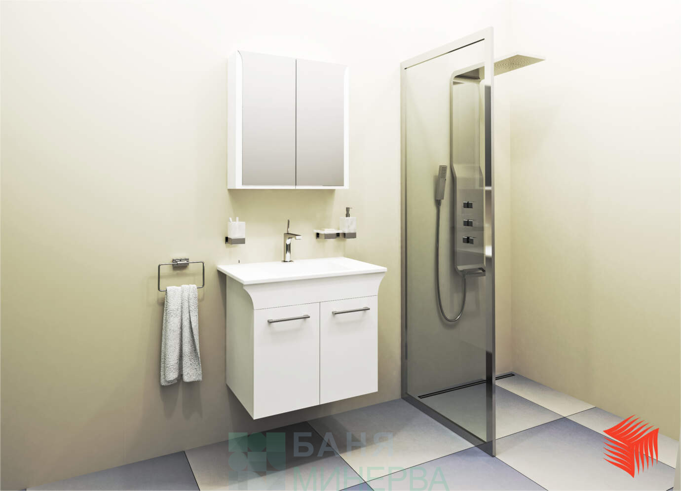 Visota Линеа 65 горен шкаф огледало - Image 3
