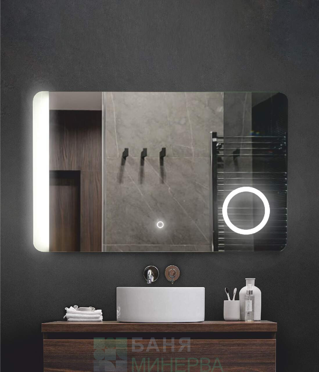 ESPE-SA 3029 Огледало LED Touch Screen бутон и нагревател