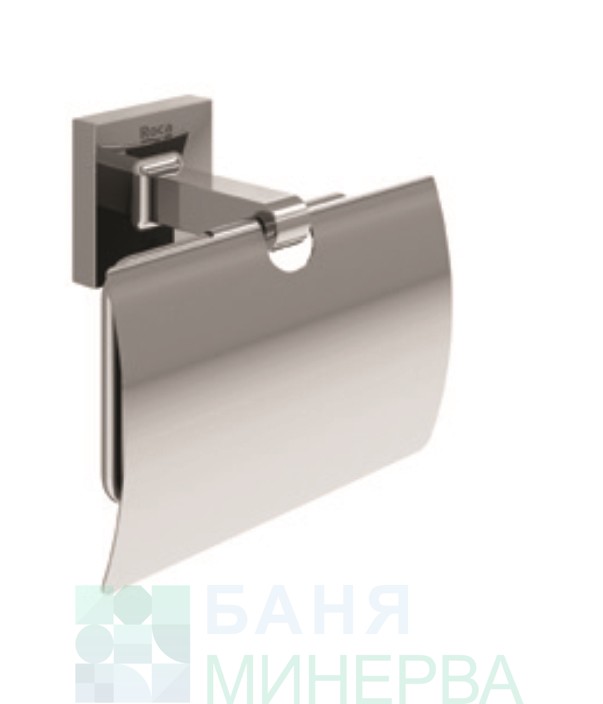Roca CUBICA A816822001 Държач за тоалетна хартия с капак