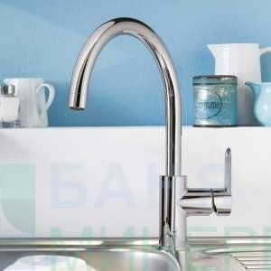 Grohe Bau Edge 31367001 Смесител за кухня с въртящ чучур