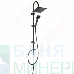 Squerto Black NP22-BL черна душ система без смесител