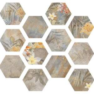 HEXA HIBISCUS oxide matt ITT CERAMIC шестоъгълен гранитогрес 23*27