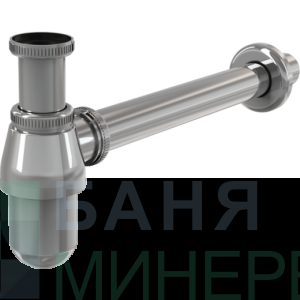А431 ALCAPLAST СИФОН ЗА МИВКА 1 1/4 Ф32 МЕТАЛ ХРОМ