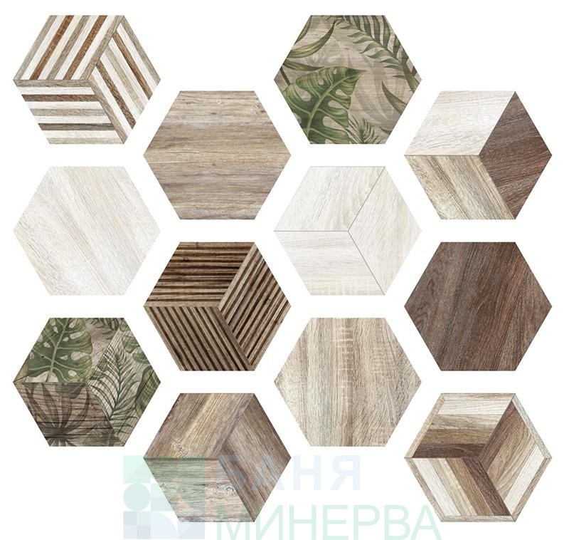 HEXA AFRICA ITT CERAMIC шестоъгълен гранитогрес 23*27 - Image 2