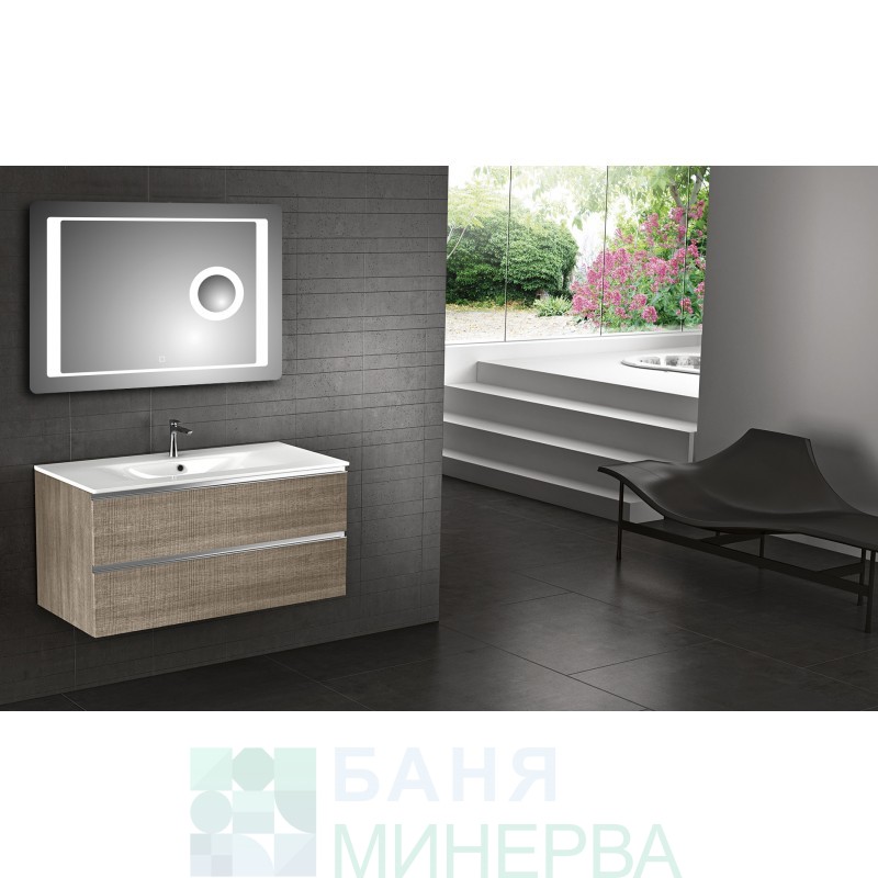 ICL 1596 Огледало за баня с LED осветление с козметично огледало Inter Ceramic - Image 3