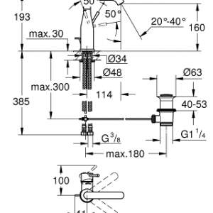 GROHE ESSENCE 23462001 Смесител за мивка