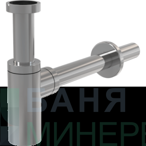 Alcaplast DESIGN Сифон за мивка с овално тяло A400 метал хром