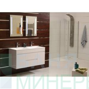 ICP 12046 Ева Мебел за баня PVC Двойна мивка 120 см