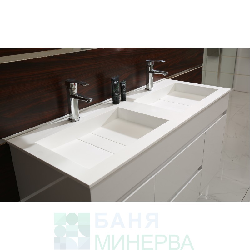 ICP 12046 Ева Мебел за баня PVC Двойна мивка 120 см - Image 4