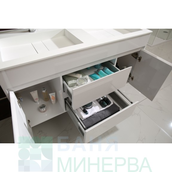 ICP 12046 Ева Мебел за баня PVC Двойна мивка 120 см - Image 3