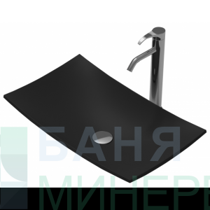 ICB 685B iStone Solid Surface Умивалник черен мат