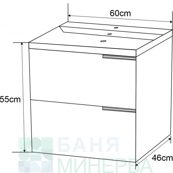 ICP 5935W КЛАРИС PVC шкаф за баня - Image 3