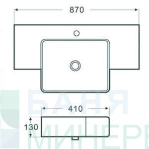 Порцеланов умивалник ICC 8713