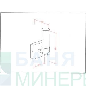 ICL 68 Осветително тяло ICL за стена за баня
