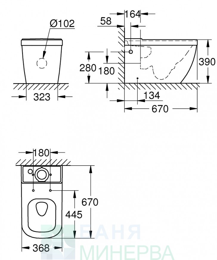 МОНОБЛОК EURO CERAMIC УНИВЕРСАЛНО ОТТИЧАНЕ - Image 2