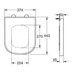 GROHE EURO CERAMIC 39330002 Седалка икапак с плавно затваряне