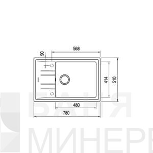 STONE 60 S TG БЯЛА Гранитна мивка TEKA