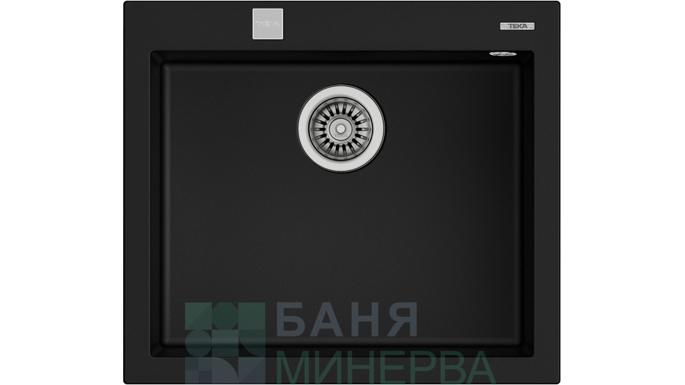 TEKA FORSQUARE 50.40 TG Черна Гранитна мивка - Image 2