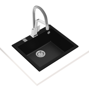 TEKA FORSQUARE 50.40 TG Черна Гранитна мивка