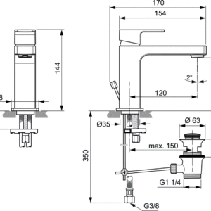 EDGE A7101 IDEAL STANDARD смесител за умивалник