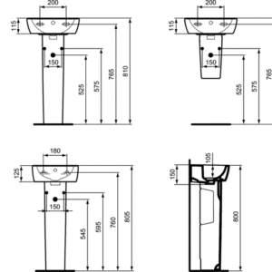 IDEAL STANDARD TEMPO T0567 малка мивка 40 см