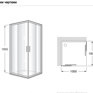 ROCA VICTORIA URA STANDARD 2L2 Душ кабина квадратна 100х100 AM16510012M+AM16510012M