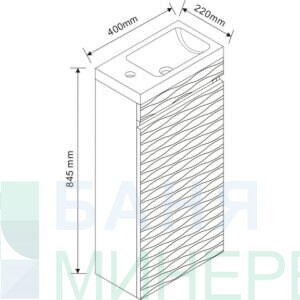 ICP 3979 PVC мебел за баня