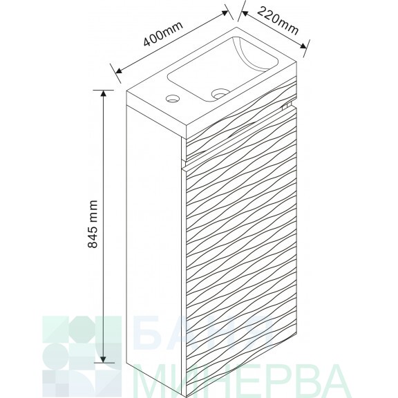 ICP 3979 PVC мебел за баня - Image 2